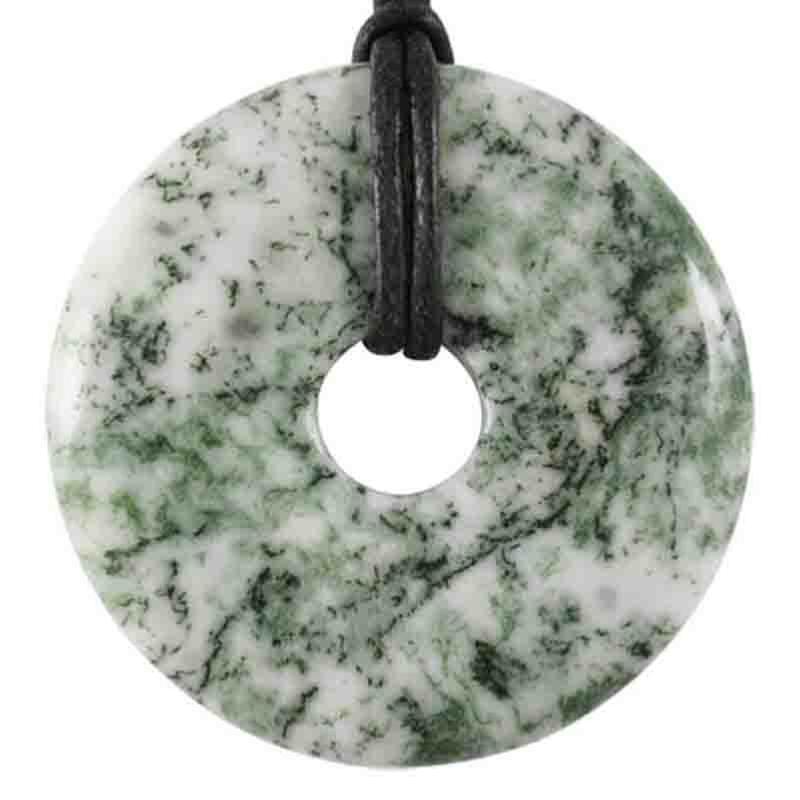Donut ou PI Chinois agate arbre Inde A - La Boite à Cailloux