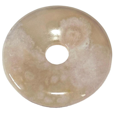 Donut ou PI Chinois agate fleur de cerisier Madagascar A