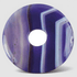 Donut ou PI Chinois agate teintée violette Brésil A - La Boite à Cailloux