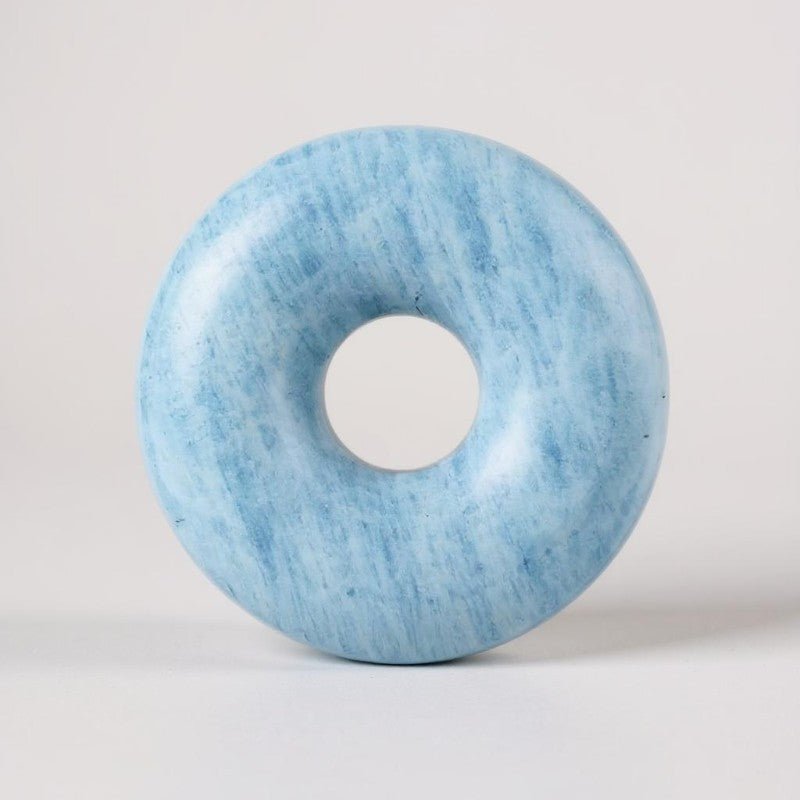Donut ou PI Chinois aigue marine Namibie A - La Boite à Cailloux