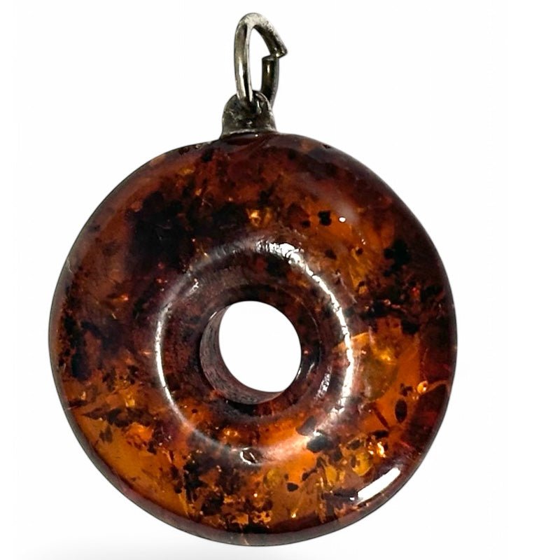Donut ou PI Chinois ambre Lituanie A+ 24 - 28mm - La Boite à Cailloux