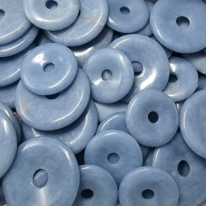 Donut ou PI Chinois angélite Pérou A - La Boite à Cailloux