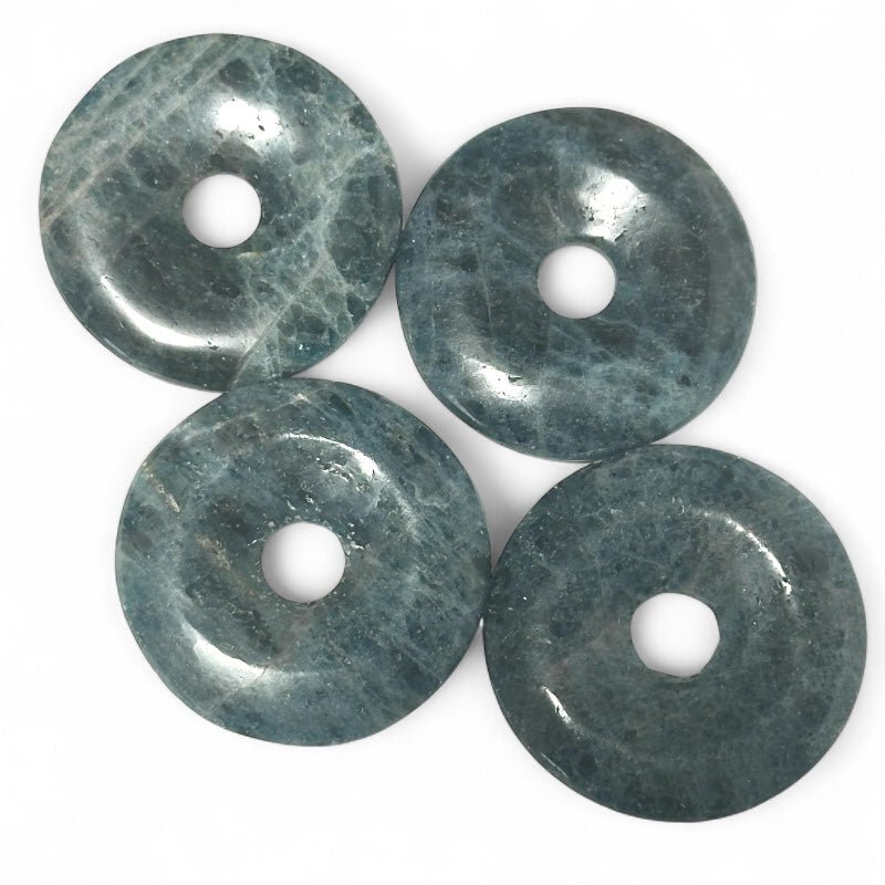 Donut ou PI Chinois apatite bleue Madagascar A - La Boite à Cailloux