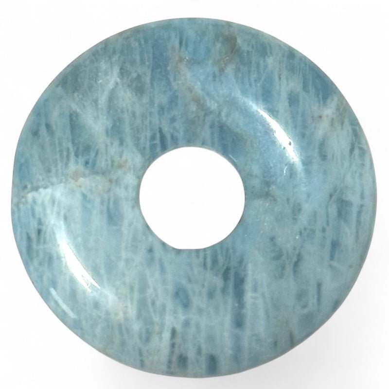 Donut ou PI Chinois apatite bleue Madagascar A - La Boite à Cailloux