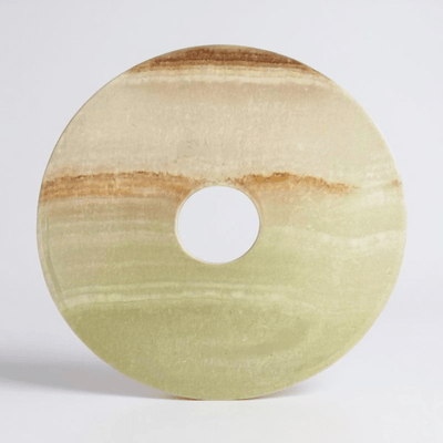 Donut ou PI Chinois aragonite verte (onyx marbre) 3cm