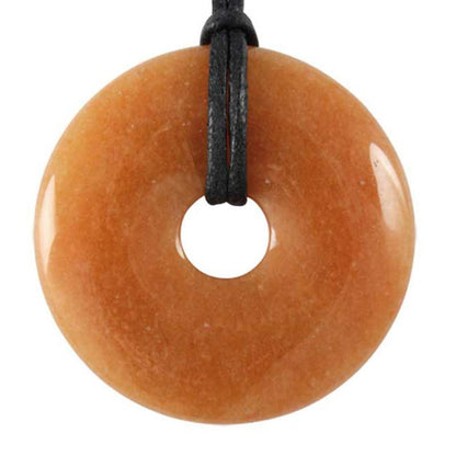 Donut ou PI Chinois aventurine rouge Brésil A - La Boite à Cailloux