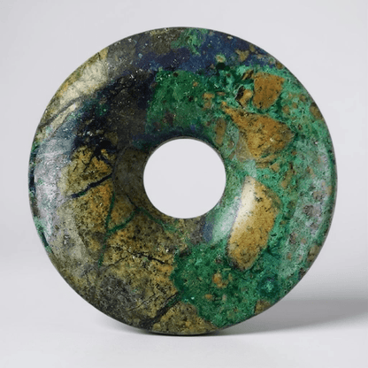 Donut ou PI Chinois azurite malachite Congo AA - La Boite à Cailloux