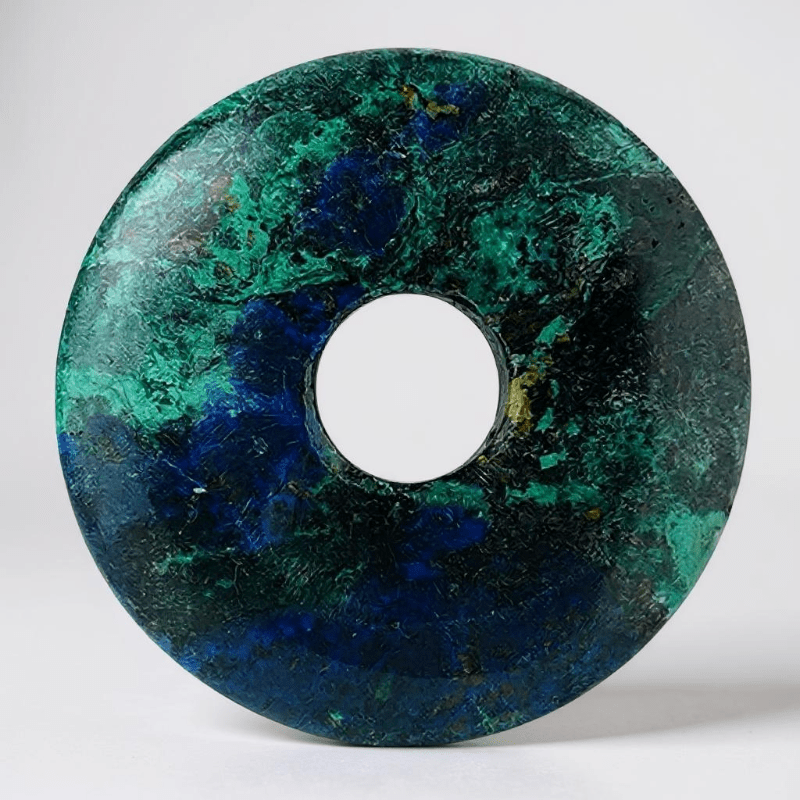 Donut ou PI Chinois azurite malachite Congo AA - La Boite à Cailloux