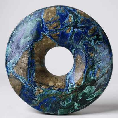 Donut ou PI Chinois azurite malachite Congo AA - La Boite à Cailloux