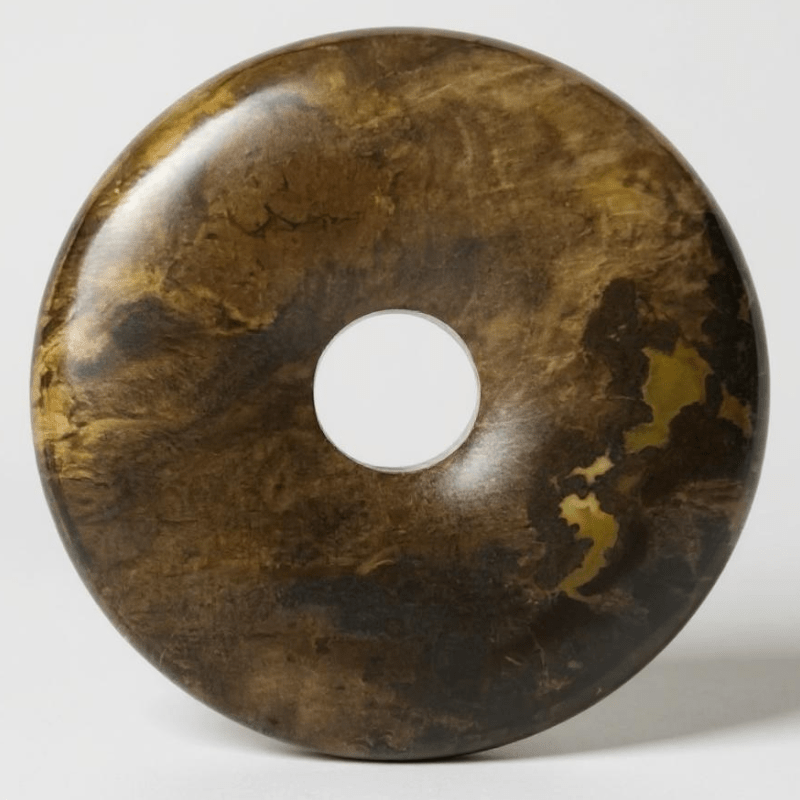 Donut ou PI Chinois bois fossilisé ou pétrifié Brésil A - La Boite à Cailloux
