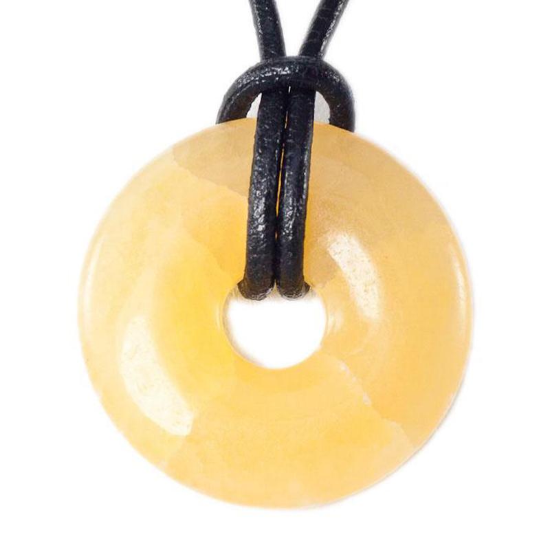 Donut ou PI Chinois calcite orange Mexique A - La Boite à Cailloux