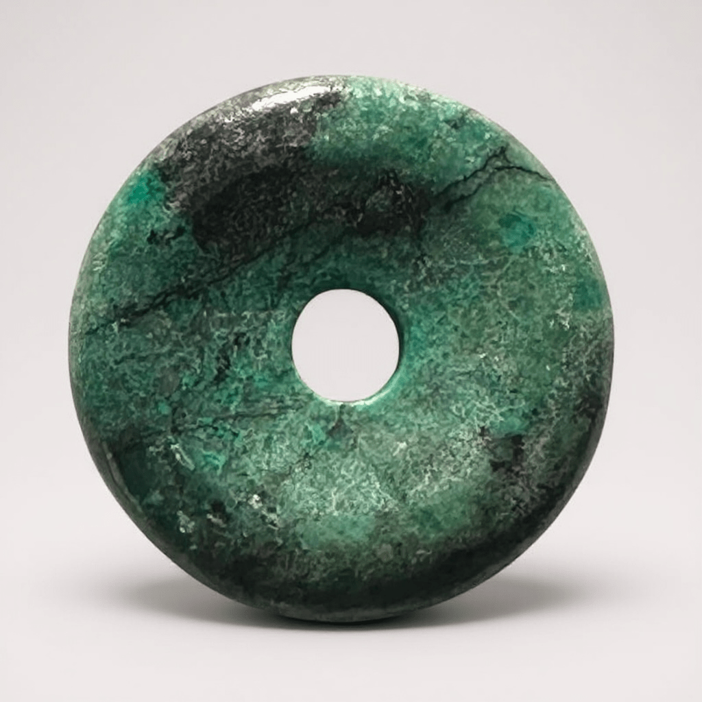 Donut ou PI Chinois Chrysocolle Pérou AAA (30mm) - La Boite à Cailloux