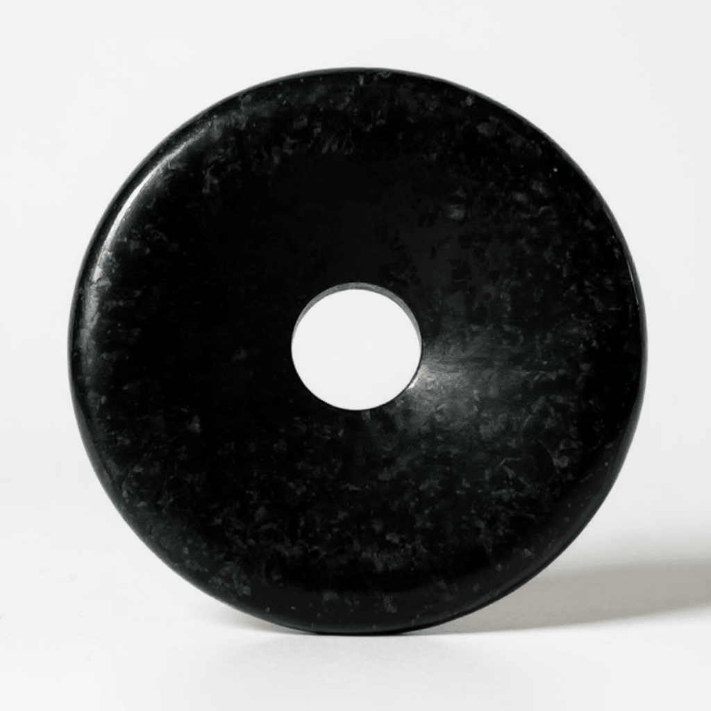 Donut ou PI Chinois coppernite (nuummite indienne) A - La Boite à Cailloux