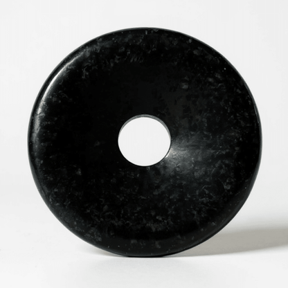 Donut ou PI Chinois coppernite (nuummite indienne) A - La Boite à Cailloux