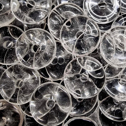 Donut ou PI Chinois cristal de roche Brésil A - La Boite à Cailloux