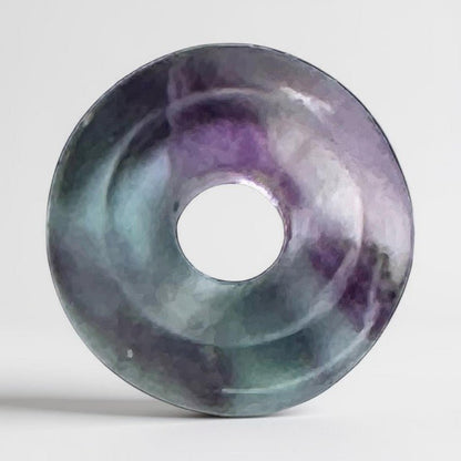 Donut ou PI Chinois fluorine multicolore Chine AA+ (15mm) - La Boite à Cailloux