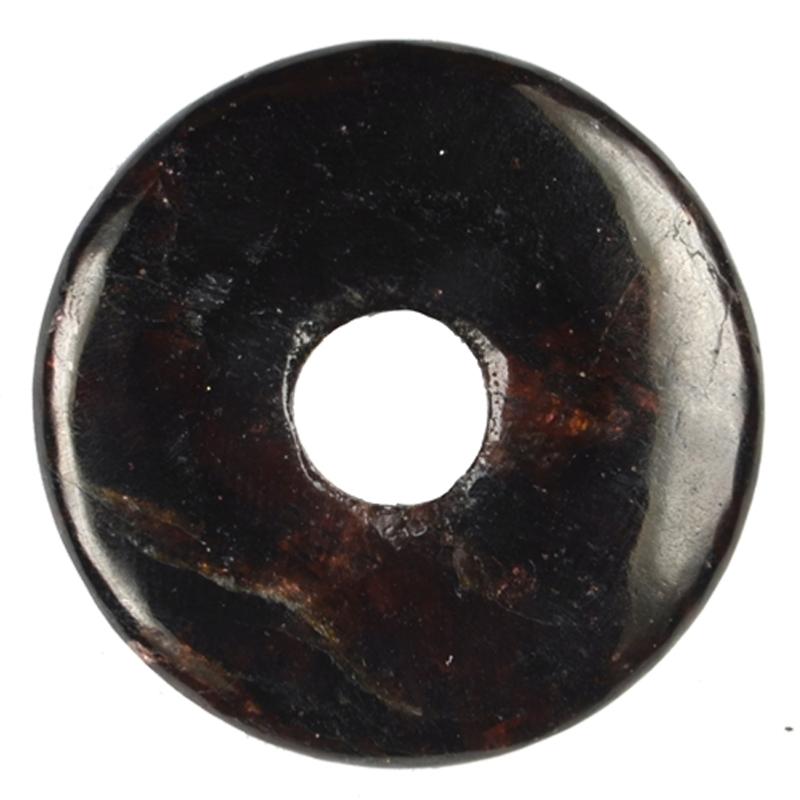 Donut ou PI Chinois grenat rouge almandin Inde A - La Boite à Cailloux