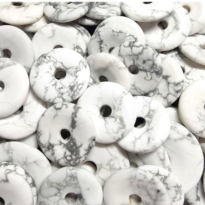 Donut ou PI Chinois howlite Zimbabwe A - La Boite à Cailloux