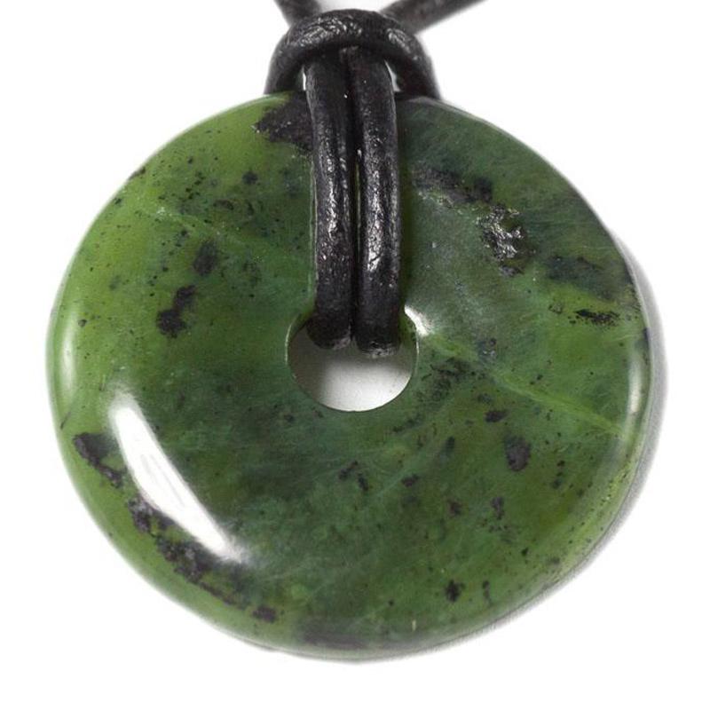 Donut ou PI Chinois jade néphrite Canada A - La Boite à Cailloux
