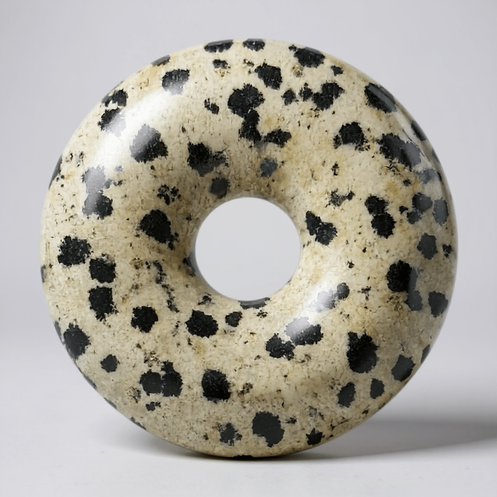 Donut ou PI Chinois jaspe dalmatien Mexique A - La Boite à Cailloux