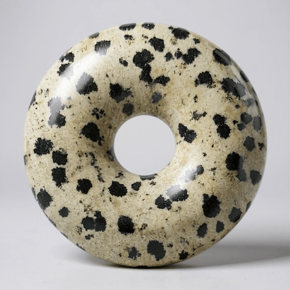 Donut ou PI Chinois jaspe dalmatien Mexique A - La Boite à Cailloux
