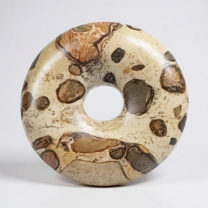 Donut ou PI Chinois Jaspe léopard Brésil A - La Boite à Cailloux