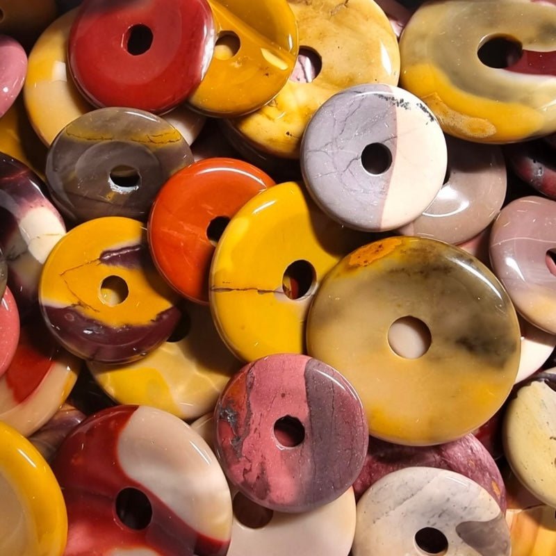 Donut ou PI Chinois jaspe mokaite Australie A - La Boite à Cailloux