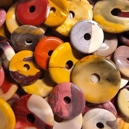 Donut ou PI Chinois jaspe mokaite Australie A - La Boite à Cailloux