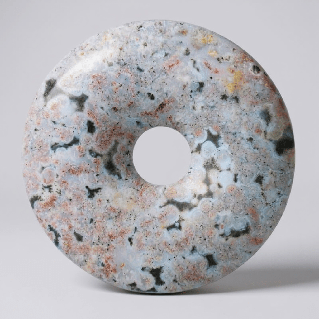 Donut ou PI Chinois jaspe océan Madagascar A - La Boite à Cailloux