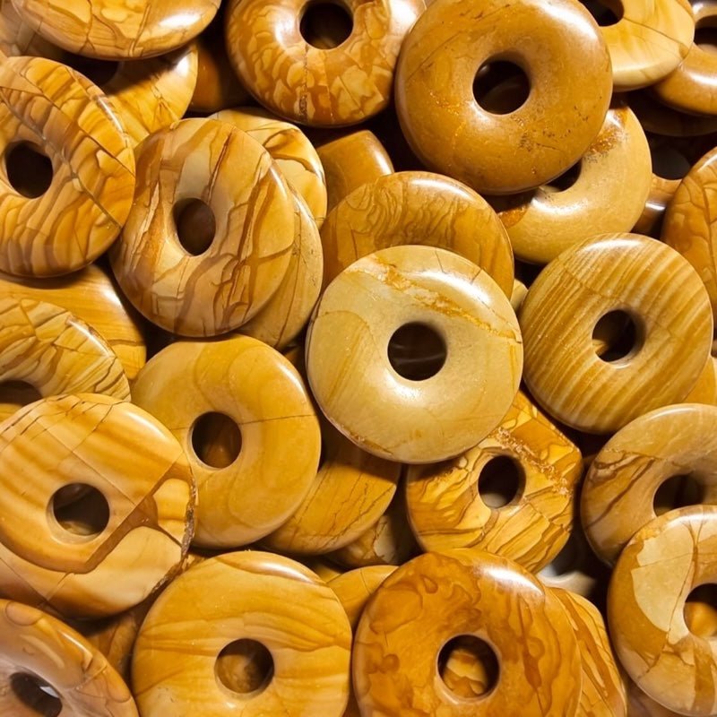 Donut ou PI Chinois jaspe paysager Afrique du Sud A - La Boite à Cailloux