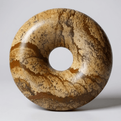 Donut ou PI Chinois jaspe paysager Afrique du Sud A - La Boite à Cailloux