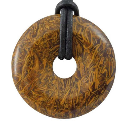 Donut ou PI Chinois jaspe peau de serpent Inde A - La Boite à Cailloux