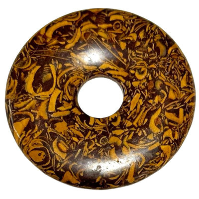 Donut ou PI Chinois jaspe peau de serpent Inde A