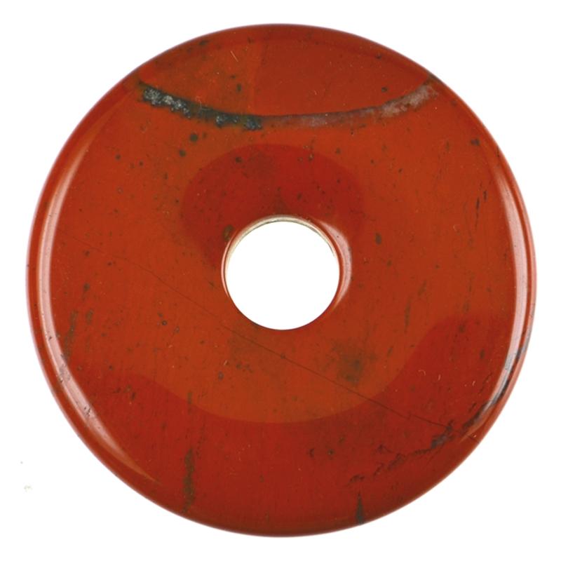 Donut ou PI Chinois jaspe rouge Afrique du Sud A - La Boite à Cailloux