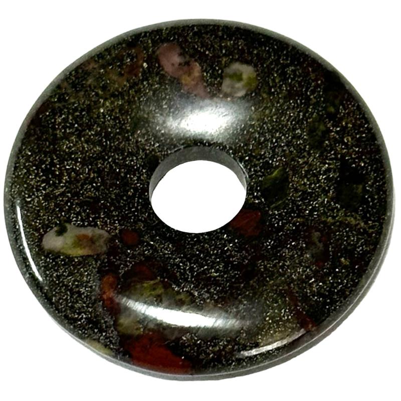 Donut ou PI Chinois jaspe sang de dragon Brésil A - La Boite à Cailloux