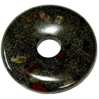 Donut ou PI Chinois jaspe sang de dragon Brésil A - La Boite à Cailloux