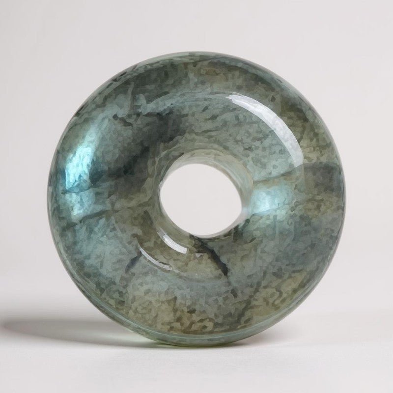 Donut ou PI Chinois labradorite Madagascar AA+ (15mm) - La Boite à Cailloux