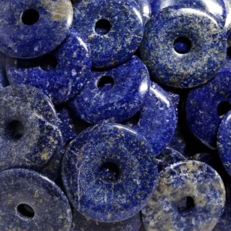 Donut ou PI Chinois Lapis lazuli Afghanistan AA - La Boite à Cailloux