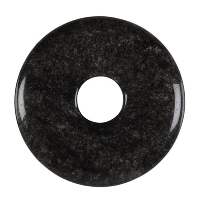 Donut ou PI Chinois obsidienne argentée Mexique A
