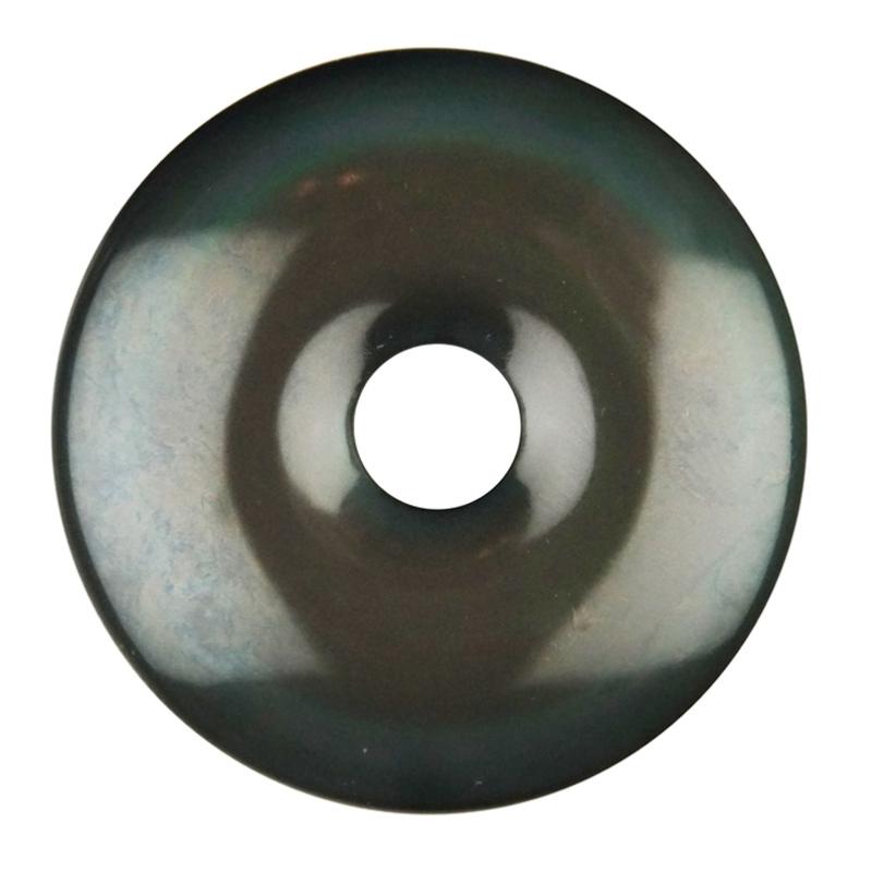 Donut ou PI Chinois obsidienne oeil céleste Mexique A - La Boite à Cailloux