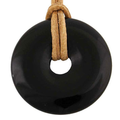 Donut ou PI Chinois onyx noire Brésil A - La Boite à Cailloux