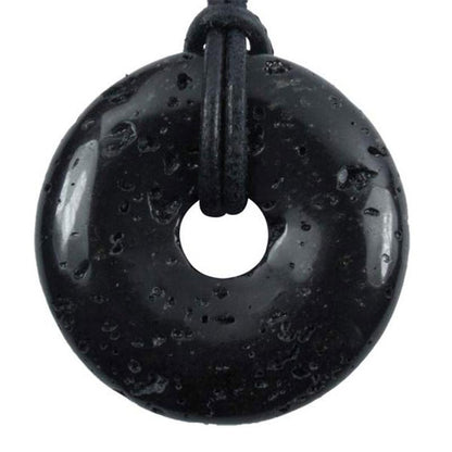 Donut ou PI Chinois pierre de lave Chine A - La Boite à Cailloux