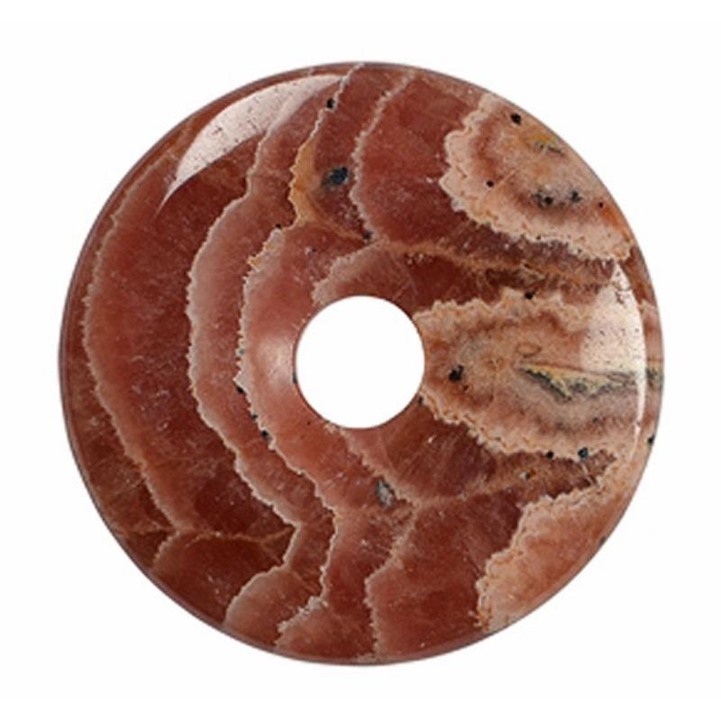 Donut ou PI Chinois rhodochrosite du Pérou AAA - La Boite à Cailloux