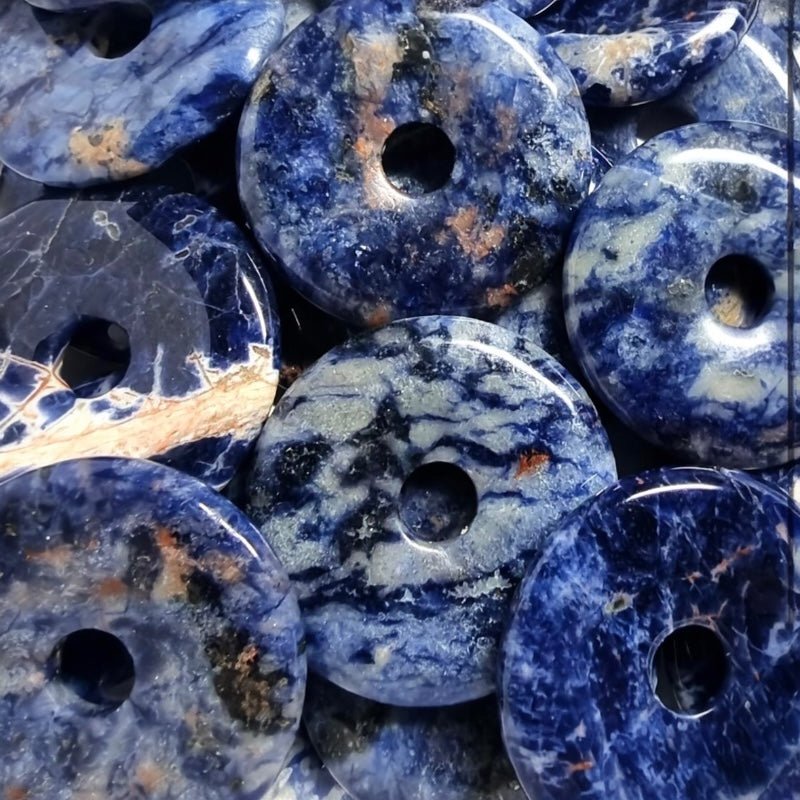 Donut ou PI Chinois sodalite Brésil A - La Boite à Cailloux