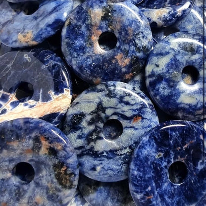 Donut ou PI Chinois sodalite Brésil A - La Boite à Cailloux