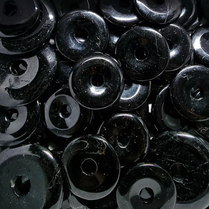 Donut ou PI Chinois tourmaline noire Brésil A - La Boite à Cailloux