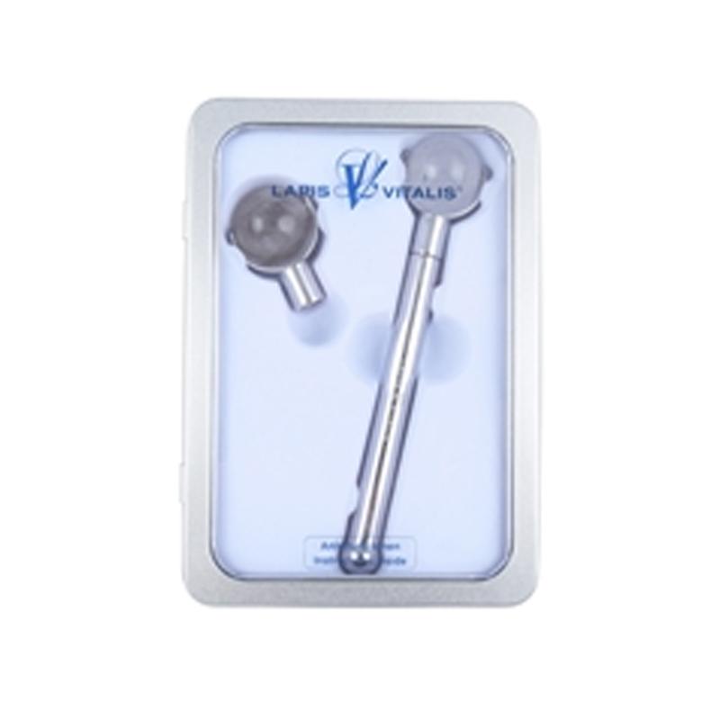 Ensemble rouleau de massage "CHI" Cristal de roche/Quartz fumé - La Boite à Cailloux