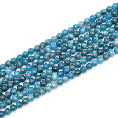 Fil apatite bleue Brésil A+ - La Boite à Cailloux