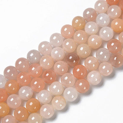 Fil aventurine orange Brésil A - La Boite à Cailloux