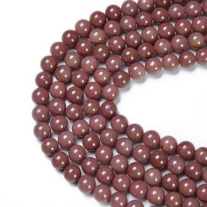 Fil aventurine rouge Brésil A - La Boite à Cailloux